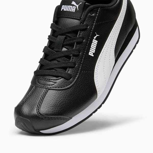 Chaussures Turin 3 Enfant et Adolescent, Puma Black-Puma White, extralarge