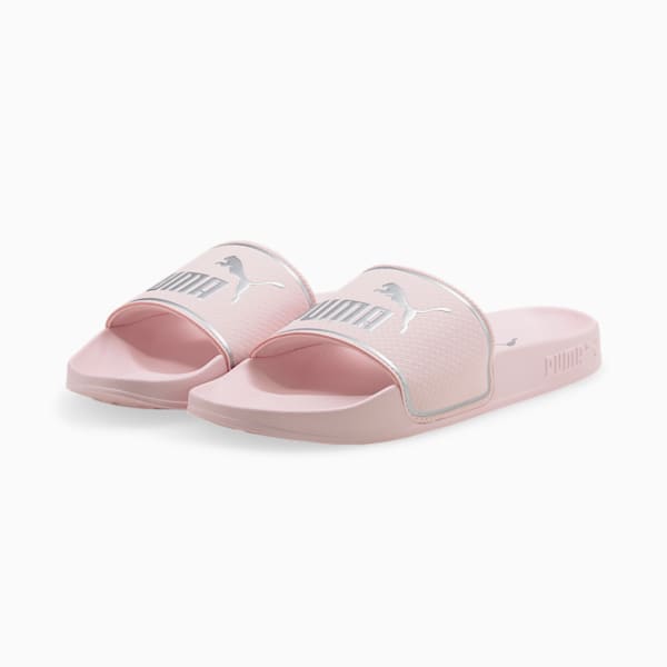 Leadcat 2.0 Slides Big Kids, Chalk Pink-Puma Silver, extralarge