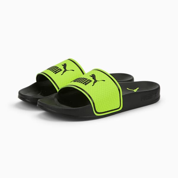 Leadcat 2.0 Little Kids' Sandals, Lime Squeeze-Puma Black