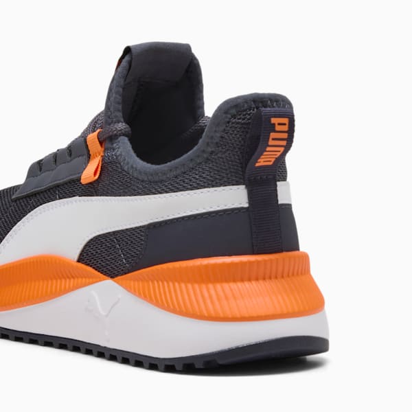Tenis juveniles Pacer Easy Street, Galactic Gray-PUMA White-Orange Glo, extralarge