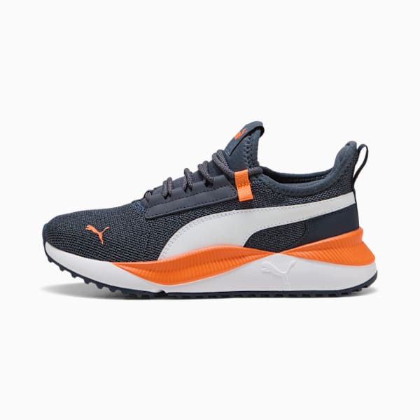 Tenis juveniles Pacer Easy Street, Galactic Gray-PUMA White-Orange Glo, extralarge