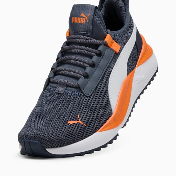 Tenis juveniles Pacer Easy Street, Galactic Gray-PUMA White-Orange Glo, extralarge