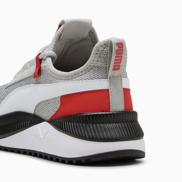 Pacer Easy Street Sneakers Big Kids, Cool Light Gray-PUMA White-Red Fire, extralarge