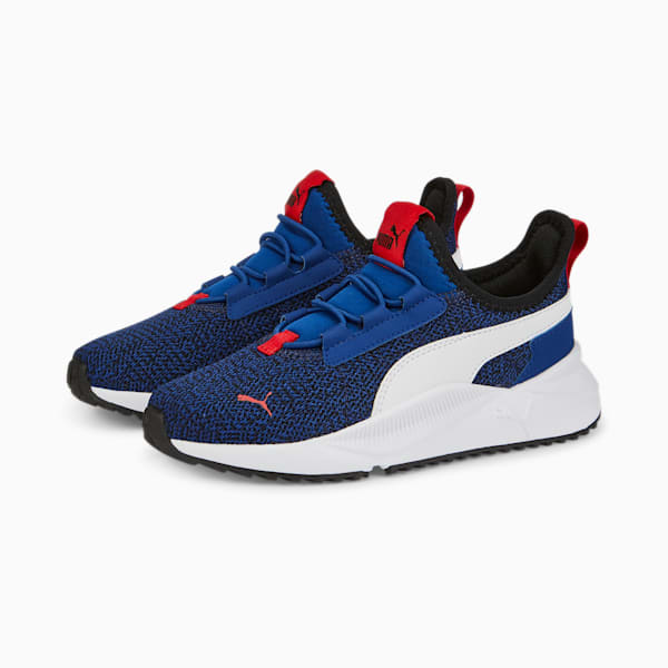 Tenis infantiles Pacer Easy Street AC, Blazing Blue-Puma White-High Risk Red, extralarge