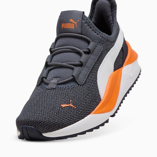 Pacer Easy Street AC Little Kids' Shoes, Galactic Gray-PUMA White-Orange Glo, extralarge