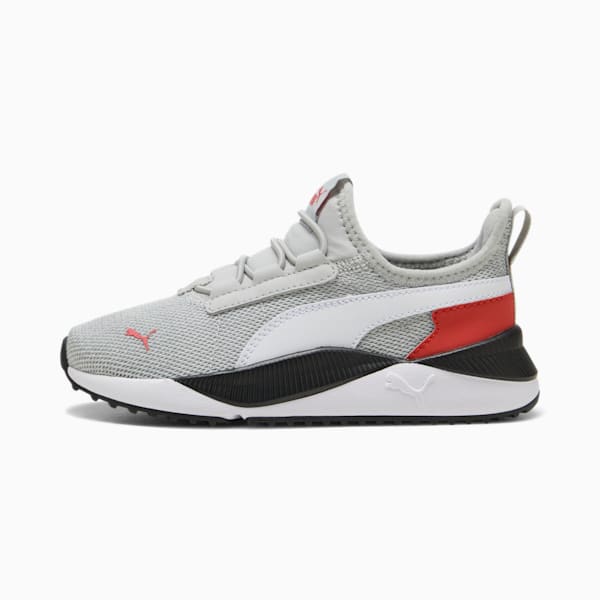Pacer Easy Street AC Little Kids' Shoes, Cool Light Gray-PUMA White-Red Fire, extralarge