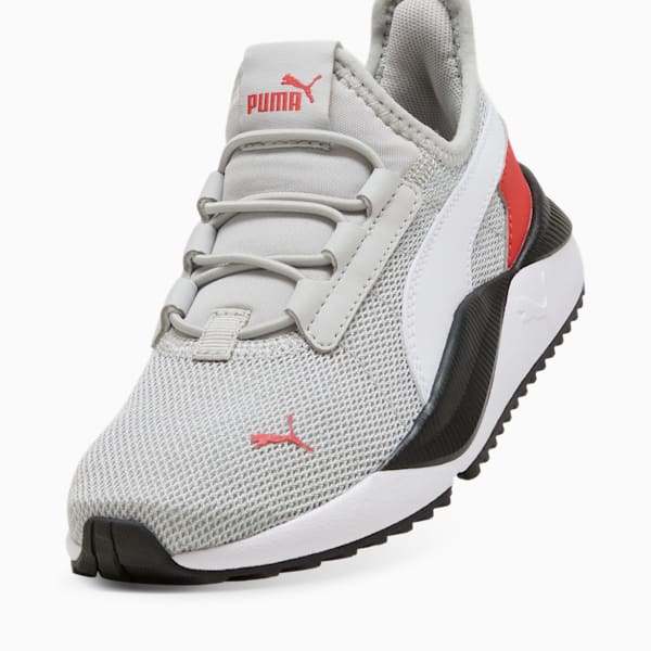 Pacer Easy Street AC Little Kids' Shoes, Cool Light Gray-PUMA White-Red Fire, extralarge
