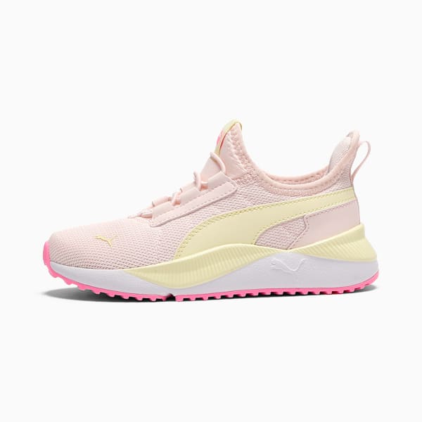 Pacer Easy Street Little Kids' Easy On Sneakers, Jasmine Flower-Gold Moon-Pink Pixel, extralarge