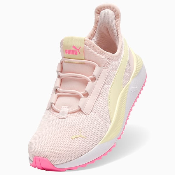 Pacer Easy Street Little Kids' Easy On Sneakers, Jasmine Flower-Gold Moon-Pink Pixel, extralarge