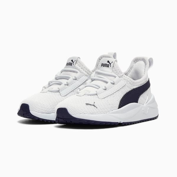 Pacer Easy Street Toddlers' Easy On Sneakers, Silver Mist-New Navy, extralarge