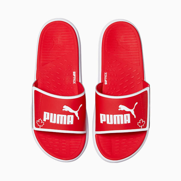 Canada Softride Slides, High Risk Red-Puma White, extralarge