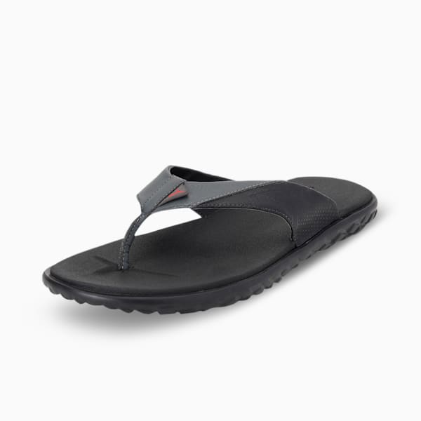 Galaxy Comfort V2  Flip Flops, Puma Black-Dark Shadow-High Risk Red, extralarge-IND