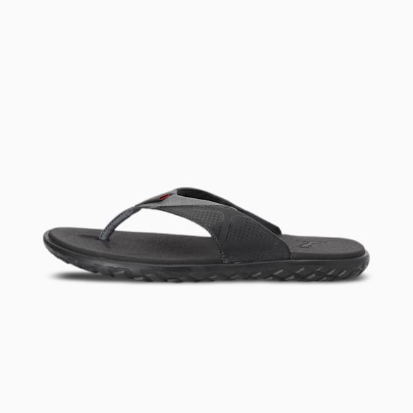 Galaxy Comfort V2  Flip Flops, Puma Black-Dark Shadow-High Risk Red, extralarge-IND