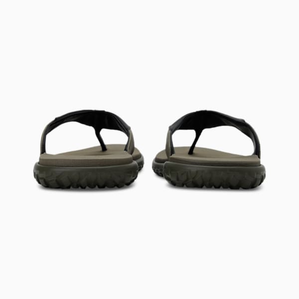 Galaxy Comfort V2  Flip Flops, Burnt Olive-Puma Black, extralarge-IND