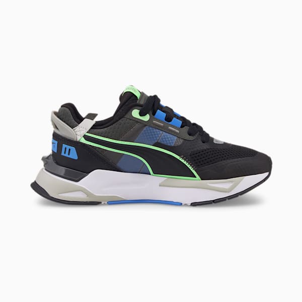 Mirage Sport Tech Youth Sneakers, Dark Shadow-Puma Black-Elektro Green, extralarge-IND