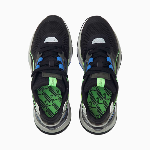 Mirage Sport Tech Youth Sneakers, Dark Shadow-Puma Black-Elektro Green, extralarge-IND
