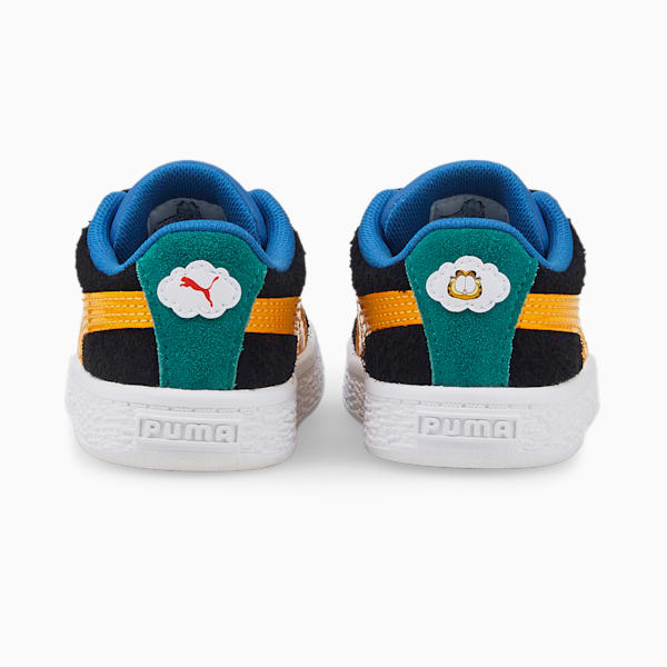 PUMA x GARFIELD Suede Toddler Shoes, Dark Cheddar-Celandine-Vallarta Blue, extralarge