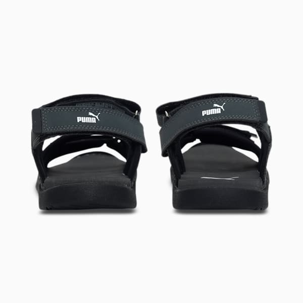 one8 Virat Kohli Stride Men's Sandals, Puma Black-Dark Shadow-Puma White, extralarge-IND
