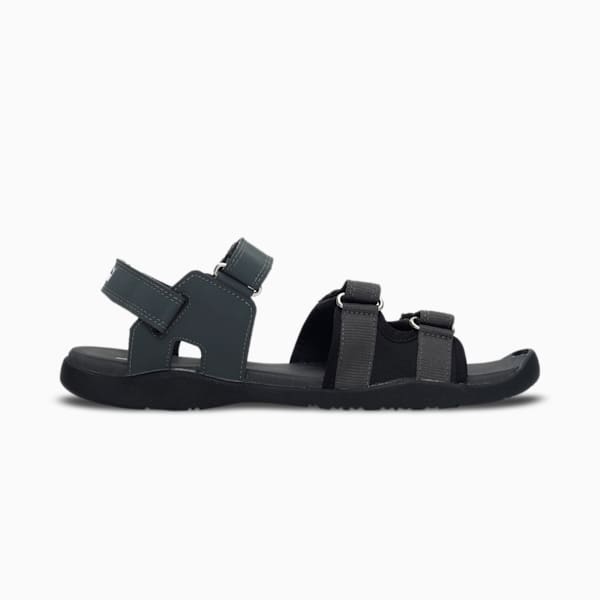 one8 Virat Kohli Stride Men's Sandals, Puma Black-Dark Shadow-Puma White, extralarge-IND