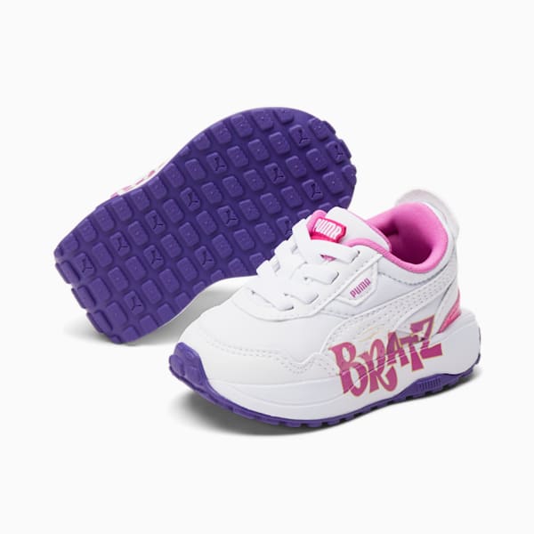 PUMA x BRATZ Cruise Rider Toddler Shoes, Puma White-Spring Crocus, extralarge