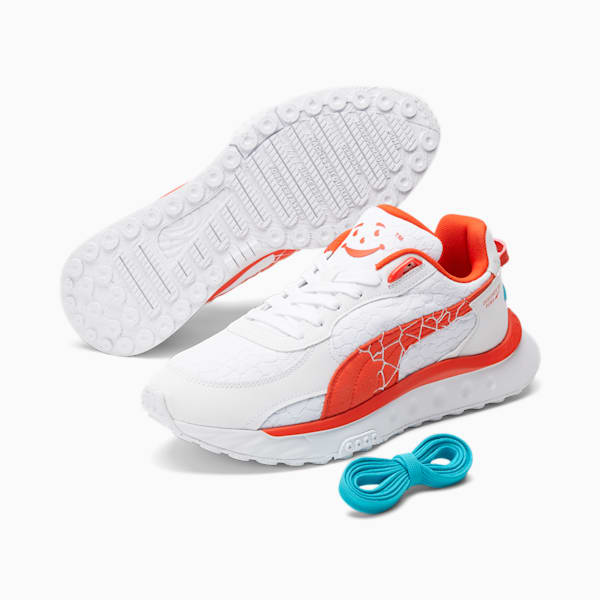 PUMA x Kool-Aid Wild Rider Men's Sneakers, Puma White-Grenadine, extralarge