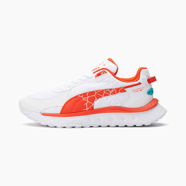PUMA x Kool-Aid Wild Rider Men's Sneakers, Puma White-Grenadine, extralarge