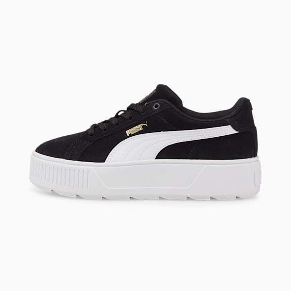 Karmen Women's Trainers, Puma Black-Puma White-Puma Team Gold, extralarge-GBR