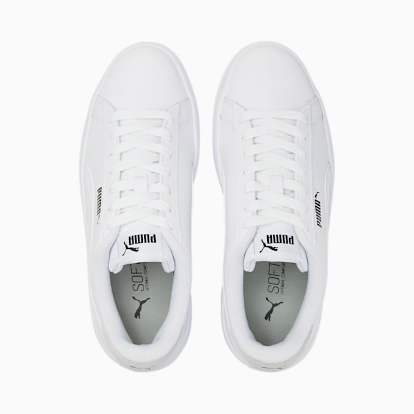 ウィメンズ リリィ プラットフォーム レザー スニーカー, Puma White-Puma White-Puma Black, extralarge-JPN