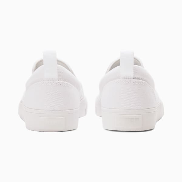 Tenis para mujer Bari Slip-On Comfort, Puma White-Puma Silver, extralarge