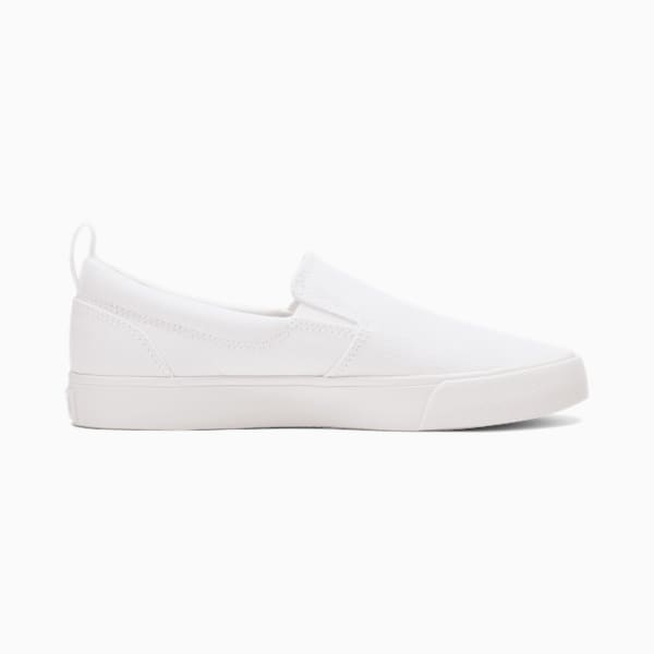 Tenis para mujer Bari Slip-On Comfort, Puma White-Puma Silver, extralarge