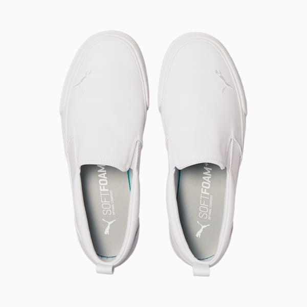 Bari Slip-On Comfort Women's Shoes, Puma White-Puma Silver, extralarge