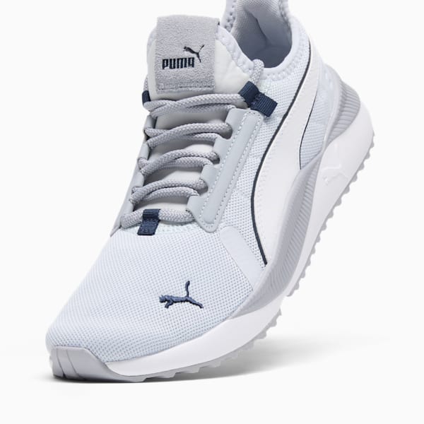 Grey puma shoes top