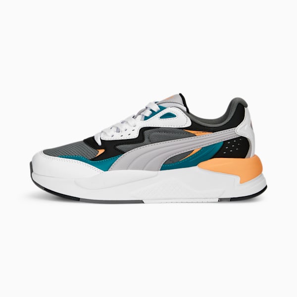 X-Ray Speed Sneakers, Cast Iron-Marble-PUMA White-Orange Peach, extralarge-IND