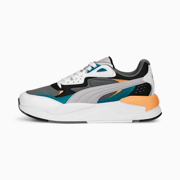 X-Ray Speed Unisex Sneakers, Cast Iron-Marble-PUMA White-Orange Peach, extralarge-IND