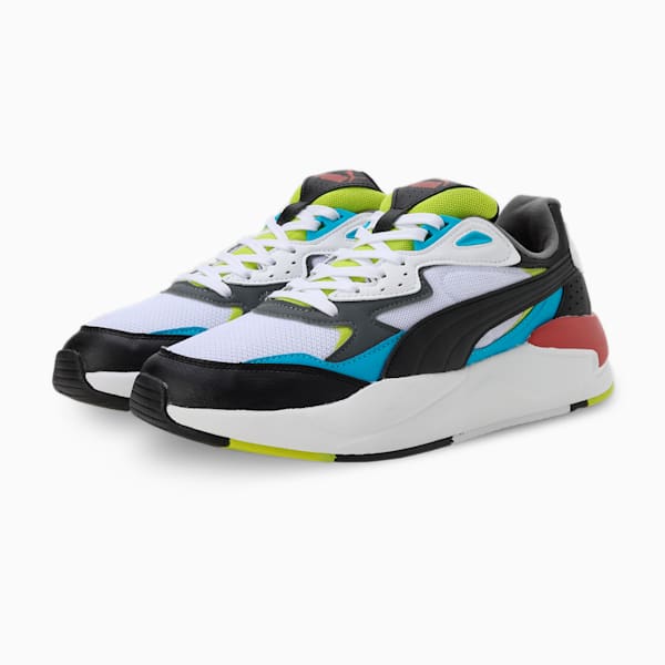 X-Ray Speed Sneakers, PUMA White-PUMA Black-Speed Blue, extralarge-IND