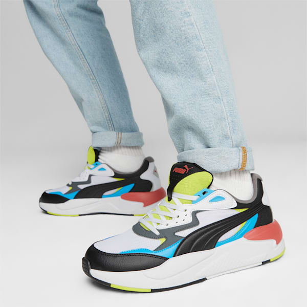 X-Ray Speed Sneakers, PUMA White-PUMA Black-Speed Blue, extralarge-IND