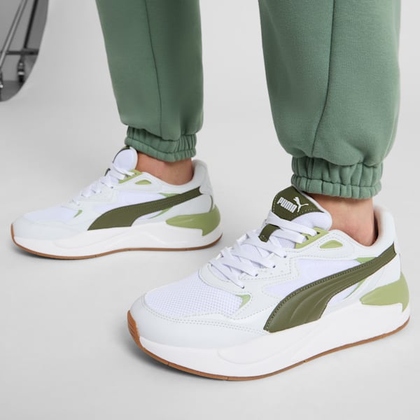 X-Ray Speed Sneakers, Silver Mist-Green Moss-PUMA White, extralarge