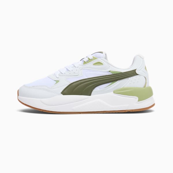 X-Ray Speed Sneakers, Silver Mist-Green Moss-PUMA White, extralarge