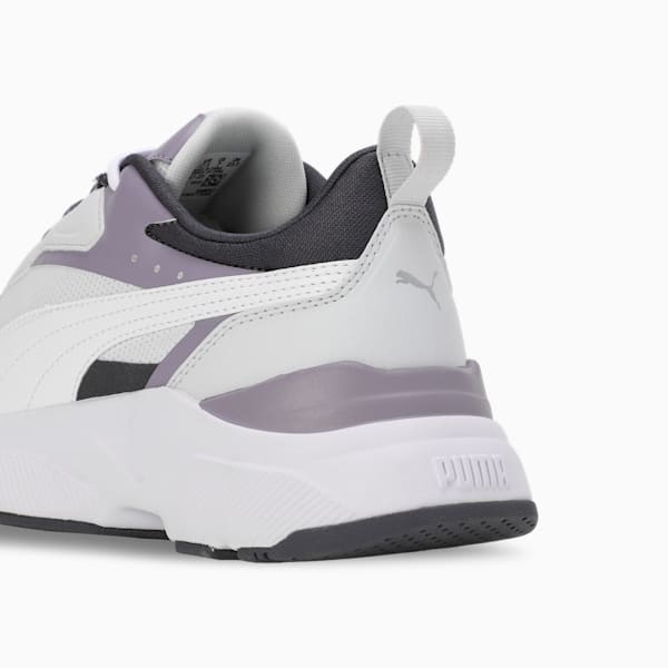 Cassia Women's Sneakers, Silver Mist-PUMA White-Galactic Gray-Pale Plum-PUMA Silver, extralarge-IND