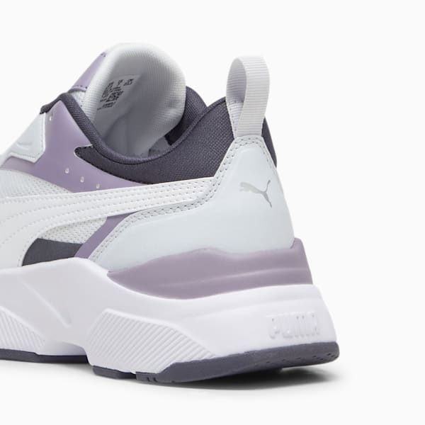 Cassia Women's Sneakers, Silver Mist-PUMA White-Galactic Gray-Pale Plum-PUMA Silver, extralarge