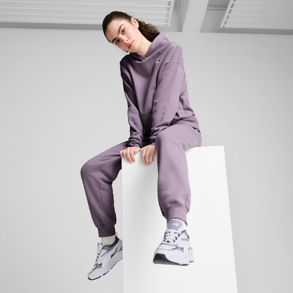 Tenis Cassia para mujer, Silver Mist-PUMA White-Galactic Gray-Pale Plum-PUMA Silver, extralarge