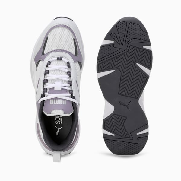 Cassia Women's Sneakers, Silver Mist-PUMA White-Galactic Gray-Pale Plum-PUMA Silver, extralarge-IND