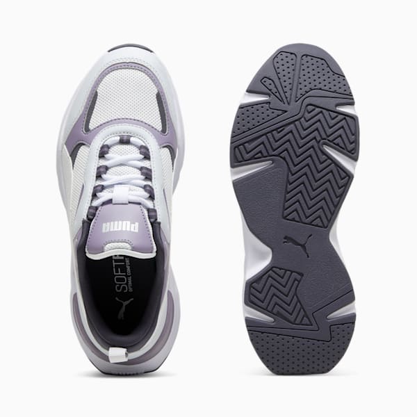 Tenis Cassia para mujer, Silver Mist-PUMA White-Galactic Gray-Pale Plum-PUMA Silver, extralarge