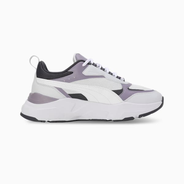 Cassia Women's Sneakers, Silver Mist-PUMA White-Galactic Gray-Pale Plum-PUMA Silver, extralarge-IND