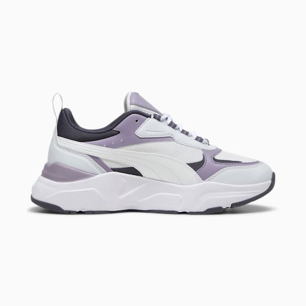 Tenis Cassia para mujer, Silver Mist-PUMA White-Galactic Gray-Pale Plum-PUMA Silver, extralarge