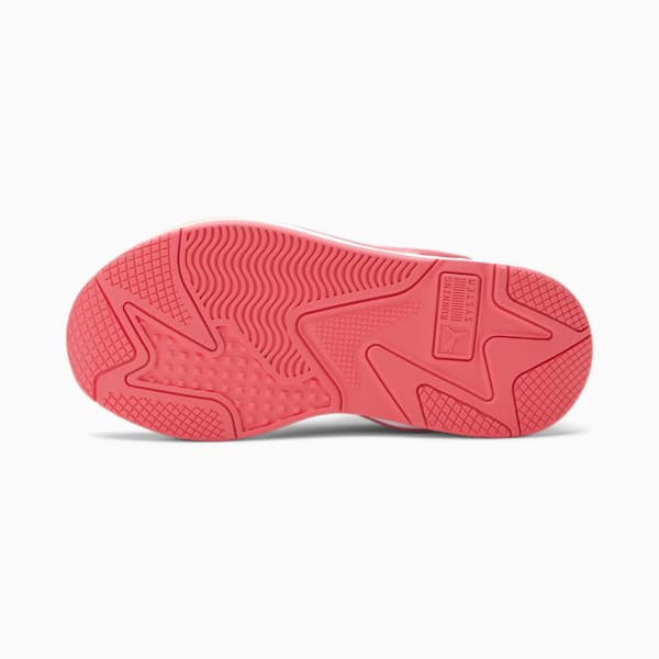 RS-X FLOWER Aura 2 Little Kids Shoes, Puma White-Paradise Pink-Eggshell Blue, extralarge