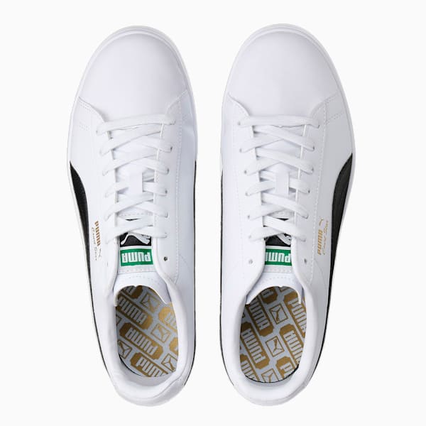 ユニセックス コート スター SL スニーカー, Puma White-Puma Black-Puma Team Gold, extralarge-JPN