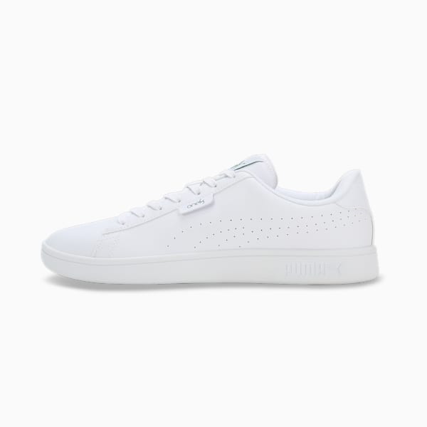 PUMA x one8 Smash Men's Shoes, Puma White-Amazon Green, extralarge-IND