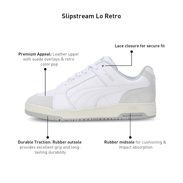 Slipstream Lo Retro Unisex Sneakers, Puma White-Pristine, extralarge-IND