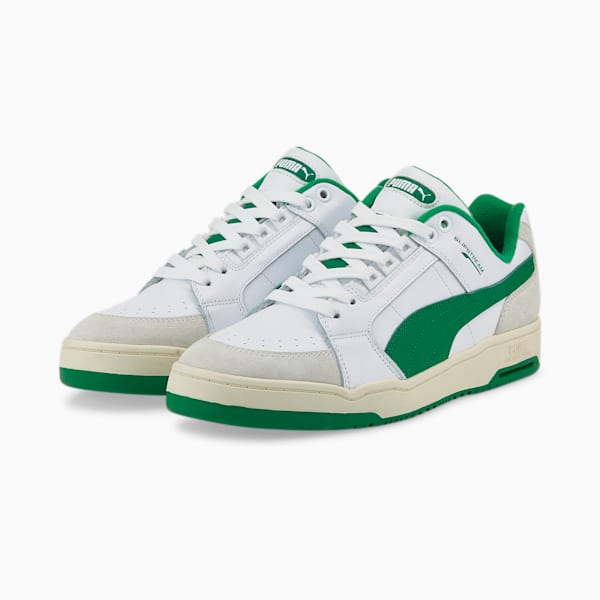 Slipstream Lo Retro Men's Sneakers, Puma White-Amazon Green, extralarge